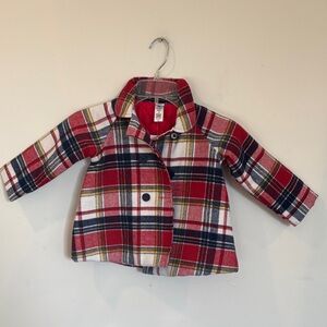 Little Me Red and Blue Plaid Jacket